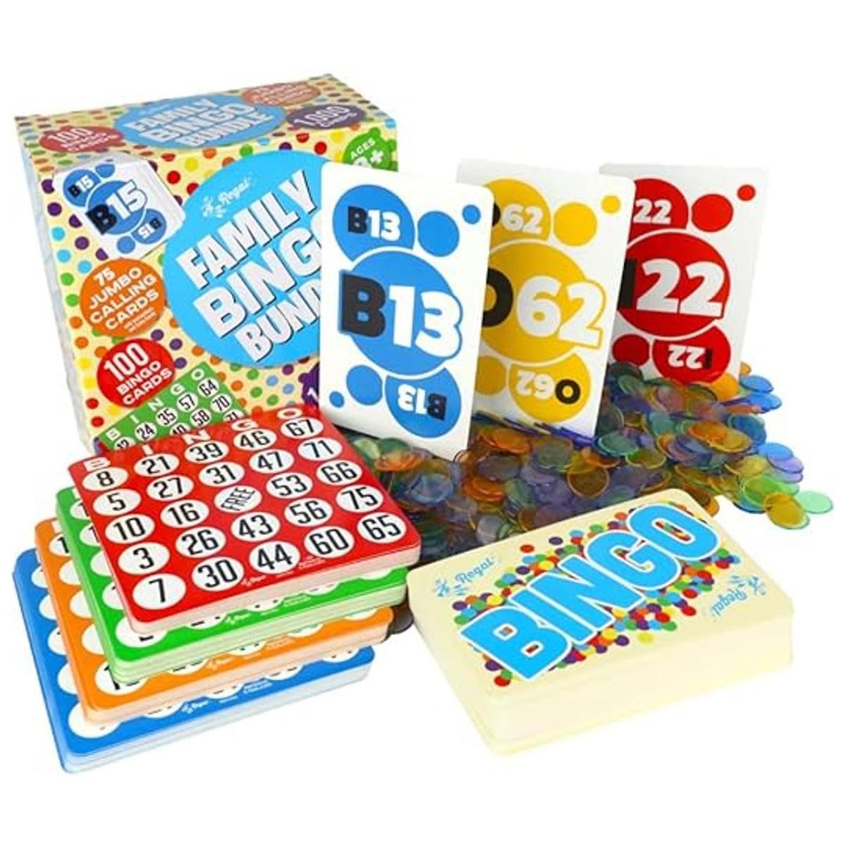 Regal Games Paquete de bingo familiar Incluye 100