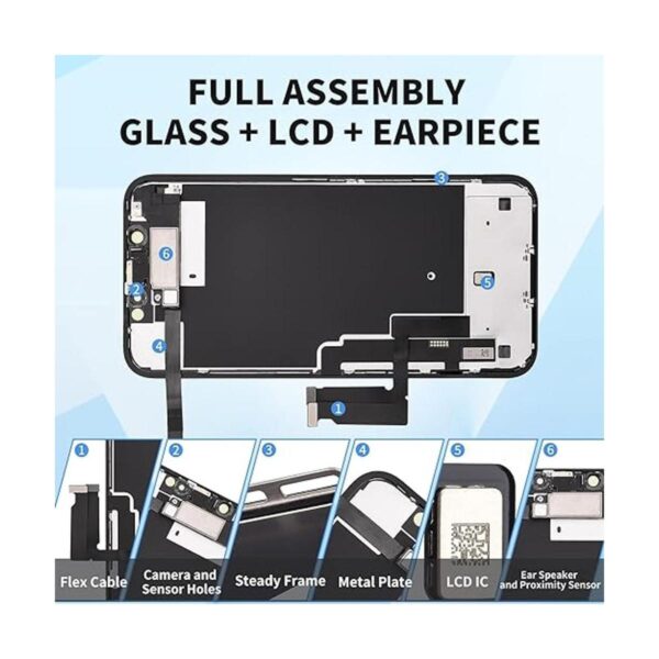 Reemplazo de pantalla para iPhone XR de 6.1 pulgadas con_2