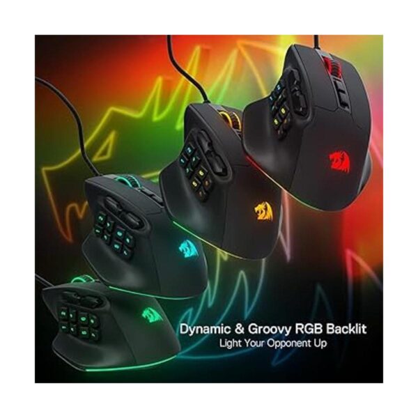 Redragon M811 Aatrox MMO Mouse para juegos 15 botones