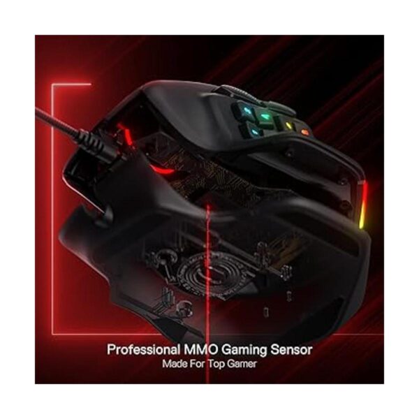 Redragon M811 Aatrox MMO Mouse para juegos 15 botones