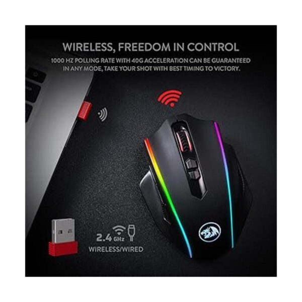 Redragon M686 Mouse inalámbrico para juegos 16000 DPI_4