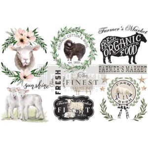 Redesign Decor TransfersSweet Lamb3 hojas regalos de 6 x_1