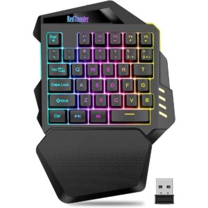 RedThunder Teclado inalámbrico para juegos con una sola_1