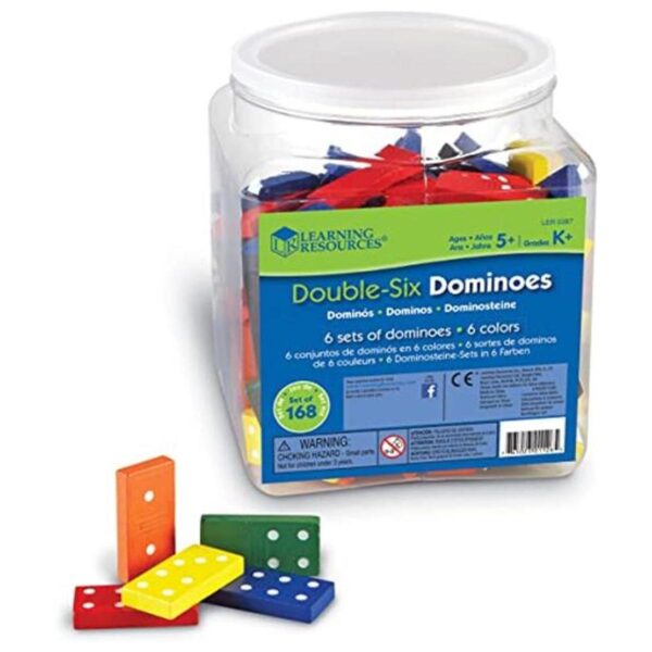 Recursos para el aprendizaje Doble seis Dominó en cubeta_1