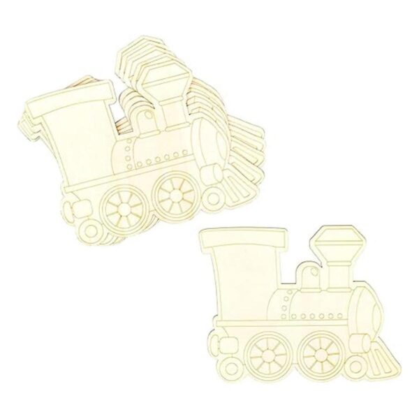 Recortes de madera para manualidades trenes de madera