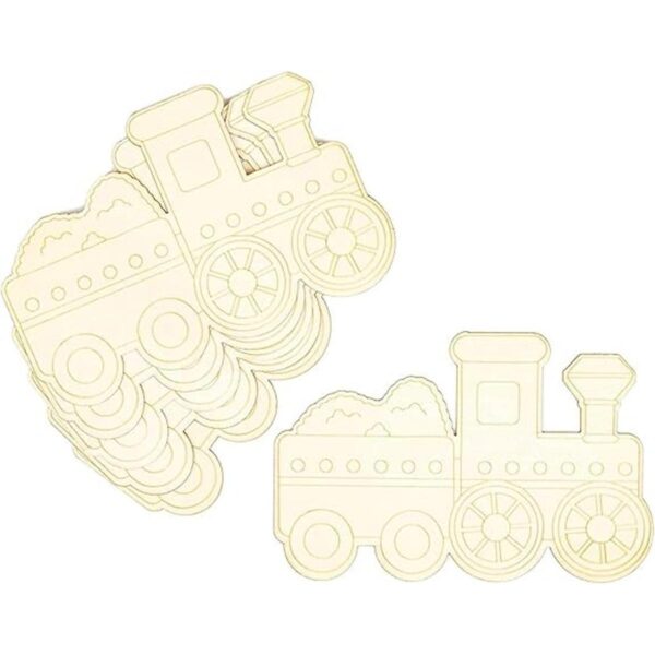 Recortes de madera para manualidades trenes de madera