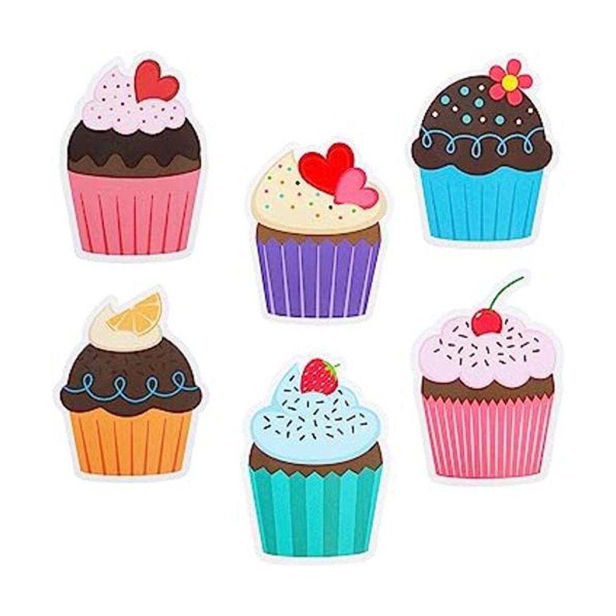 Recortes coloridos para cupcakes recortes de papel para