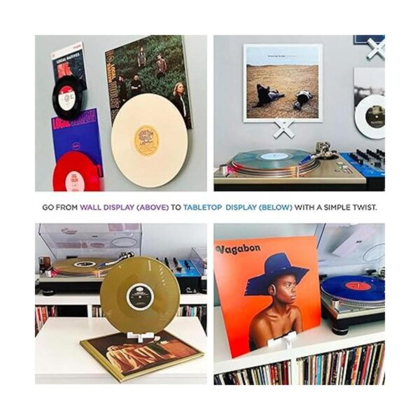 Record Props Pantalla de discos de vinilo combina vinilo