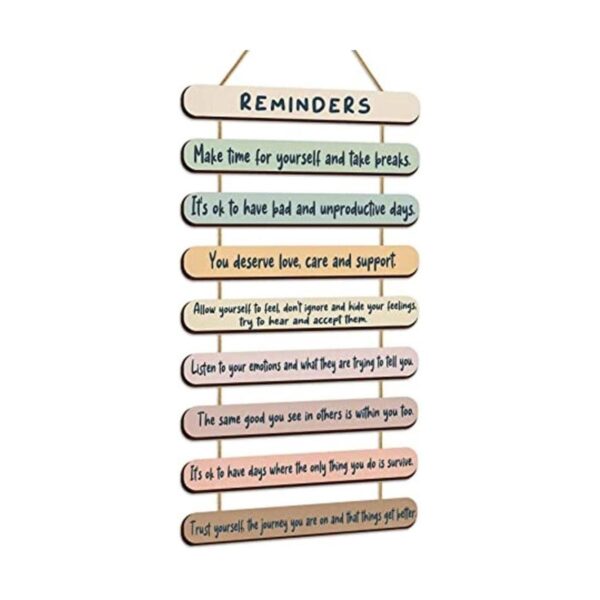 Recordatorios de salud mental decoración de pared de_1