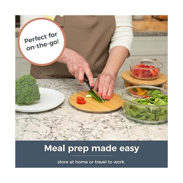 Recipientes de vidrio para preparación de comidas con