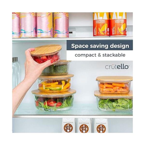 Recipientes de vidrio para preparación de comidas con