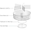 Recipiente redondo de plástico Lazy Susan giratorio para_3