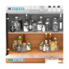 Recipiente redondo de plástico Lazy Susan giratorio para_6