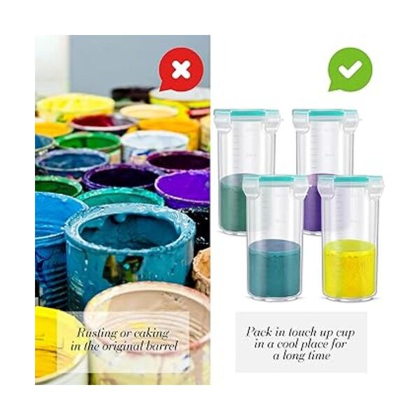 Recipiente de pintura para retoque tazas de