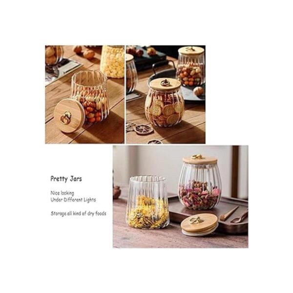 Recipiente de cristal para nueces de café hermético_5