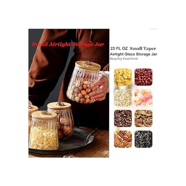 Recipiente de cristal para nueces de café hermético_6