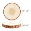 Rebanadas de madera natural 30 piezas de 3.1 a 3.5_2
