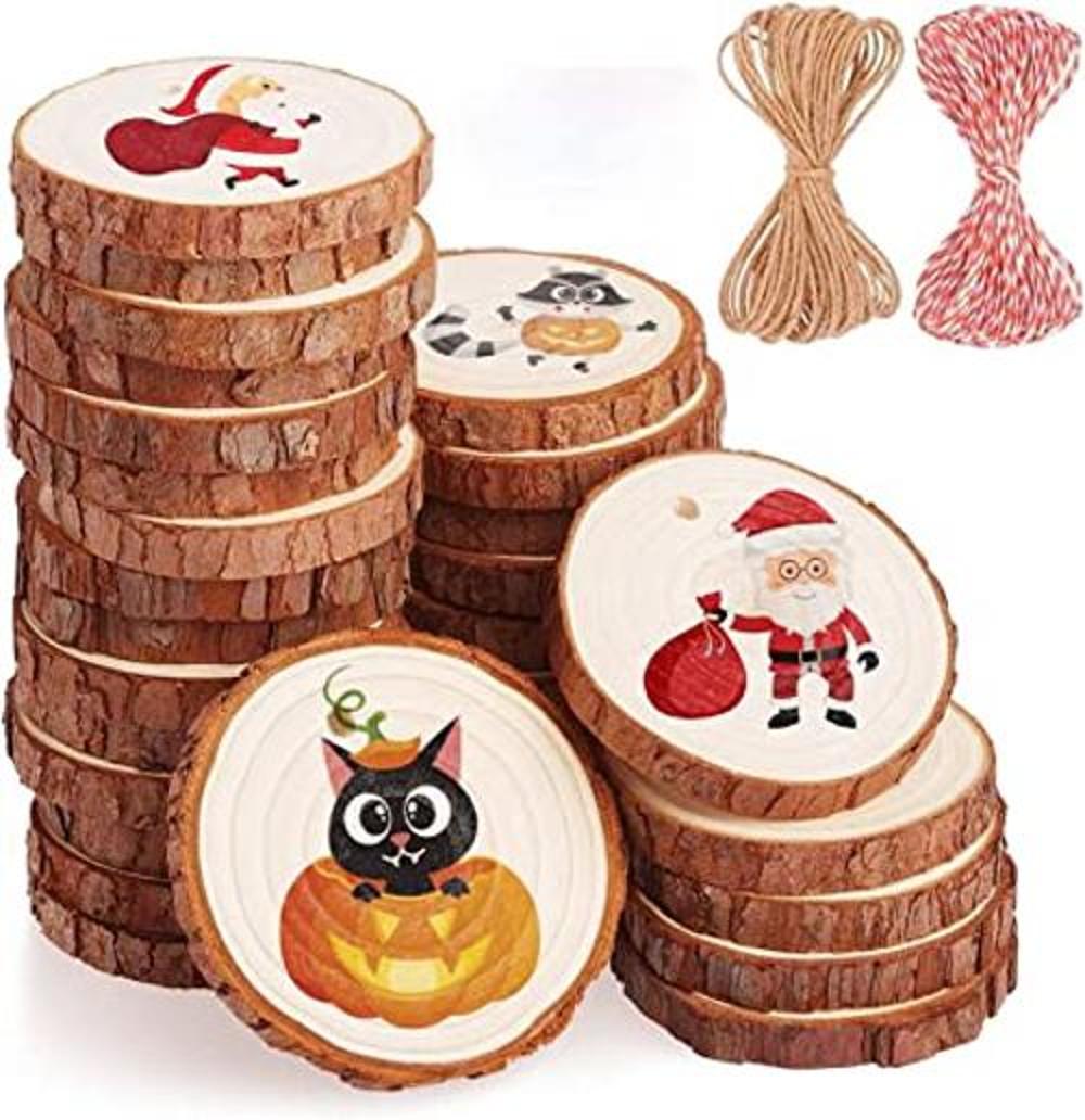Rebanadas de madera natural 32 piezas de 2.753.14
