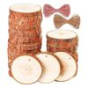 Rebanadas de madera natural 30 piezas de 3.1 a 3.5_1