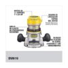 Rebajadora de base fija de 1 34 DEWALT DW616_2