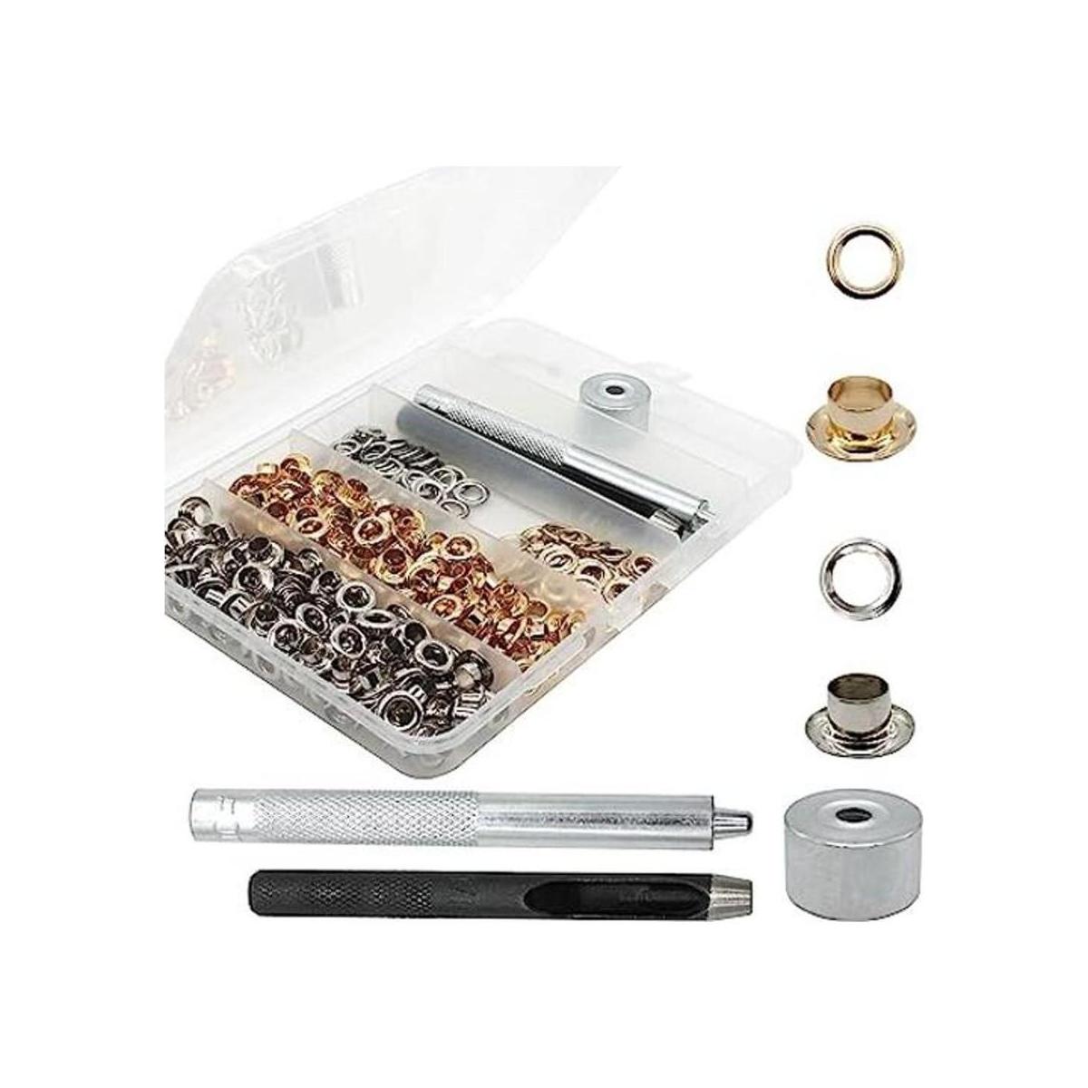 Raydodo Juego de 200 ojales reforzados kit de ojales de