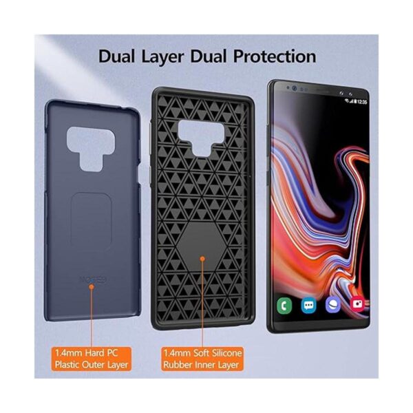 Rayboen Funda para Samsung Galaxy Note 9 diseño dual_5