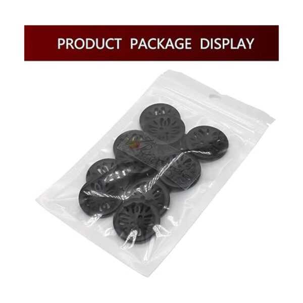 Raydodo 12 botones negros mate de 0.984 in para botones de