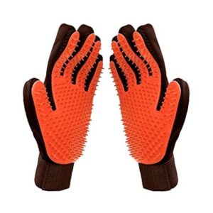 Raw Paws Guantes de aseo de mascotas de punta suave para_1
