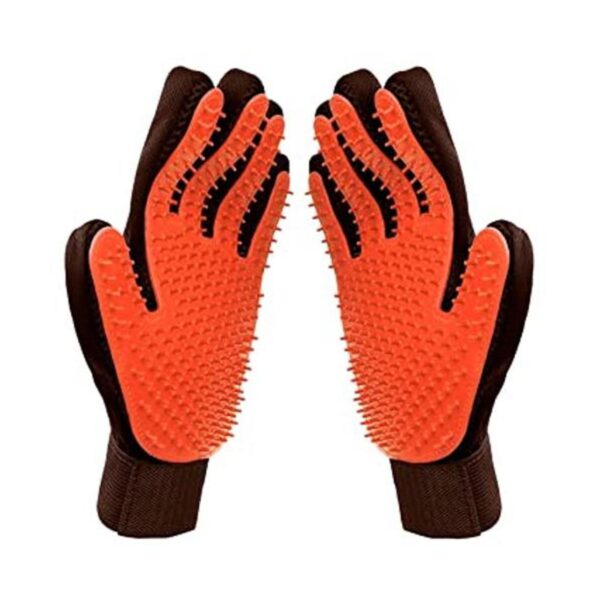 Raw Paws Guantes de aseo de mascotas de punta suave para_1