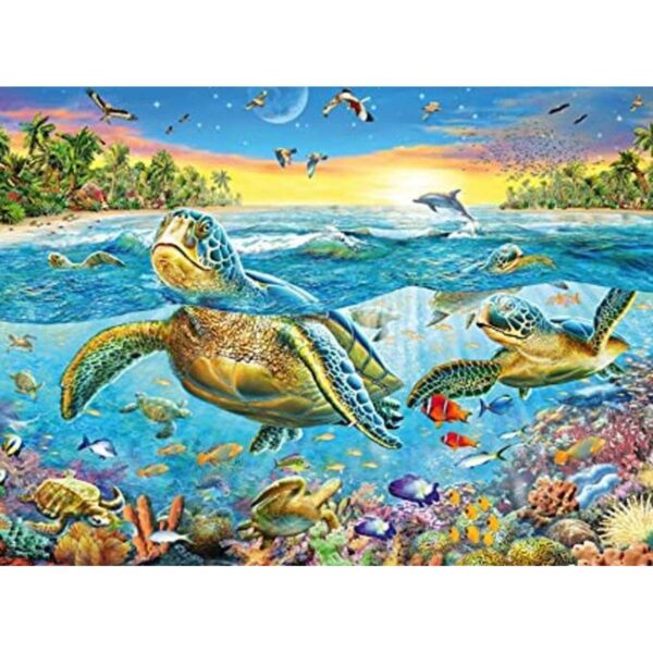 Ravensburger Nadar con tortugas marinas Rompecabezas de_1