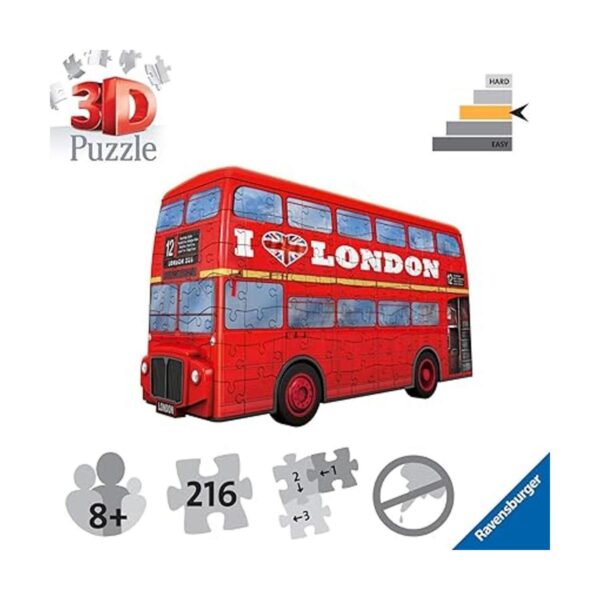 Ravensburger London Bus 216 piezas rompecabezas 3D para_4