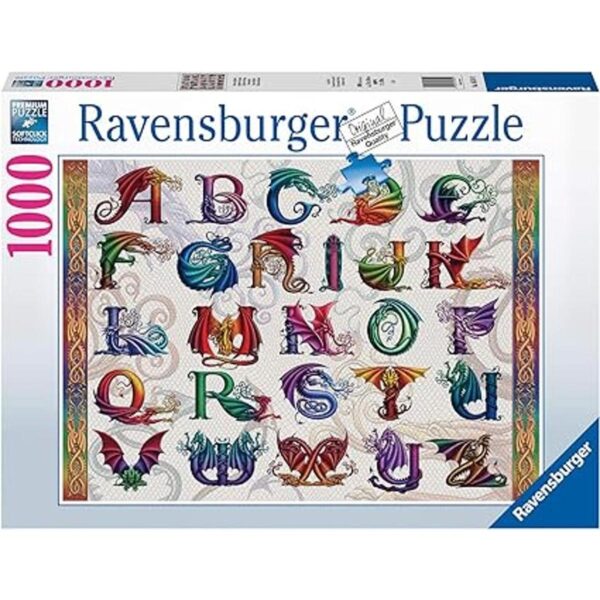 Ravensburger Dragon Alphabet Rompecabezas de 1000 piezas_2
