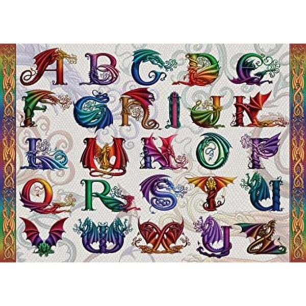 Ravensburger Dragon Alphabet Rompecabezas de 1000 piezas_1
