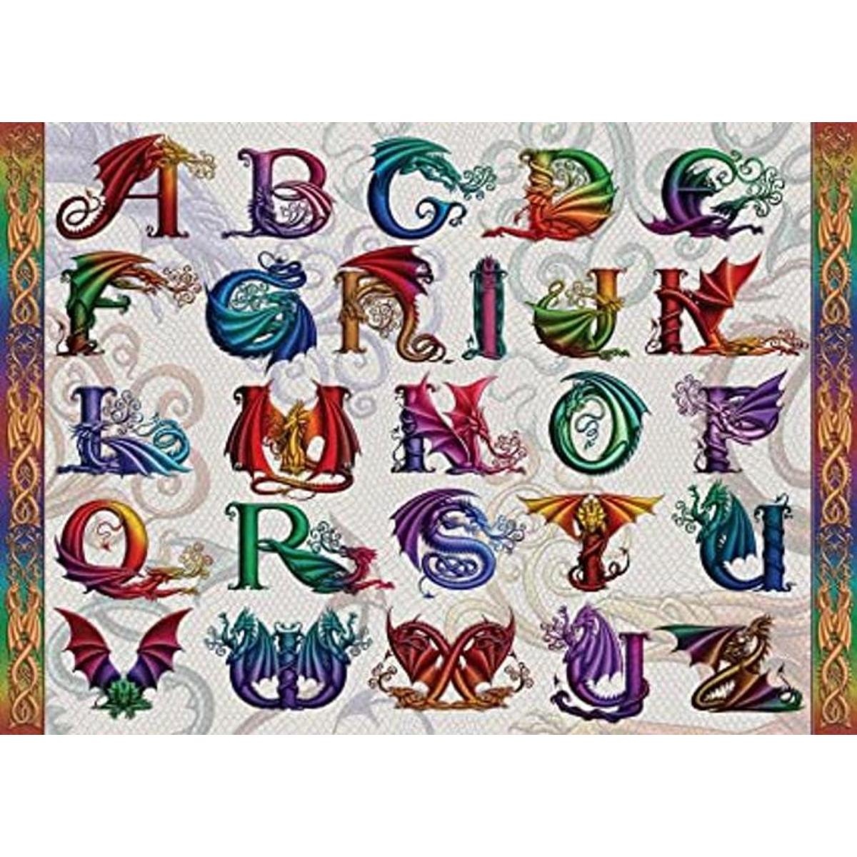 Ravensburger Dragon Alphabet Rompecabezas de 1000 piezas