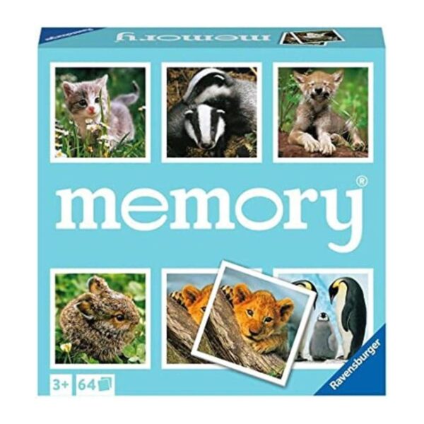 Ravensburger Animal Babies Juego de memoria para niños de_1