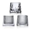 RareCi Vasos de whisky de fondo plano de cristal juego de_1