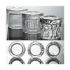 RareCi Vasos de whisky de fondo plano de cristal juego de_4