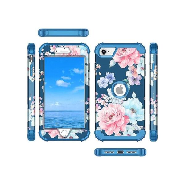 Rancase Funda para iPhone SE 2020 tres capas de_2