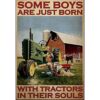 Ranch Boy Póster de metal para tractores algunos niños