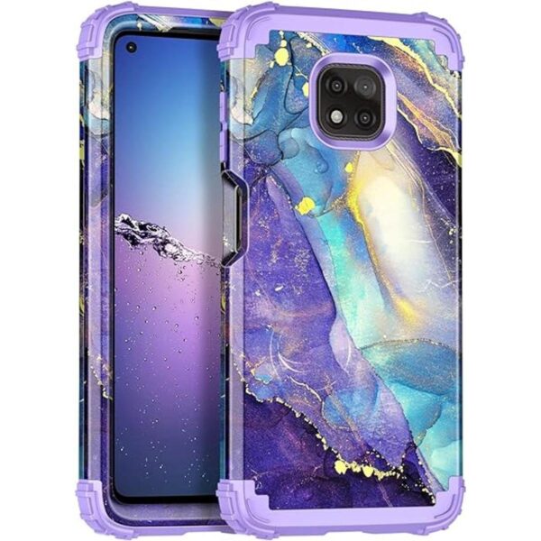 Rancase Compatible con Moto G Power 2021 tres capas de_1