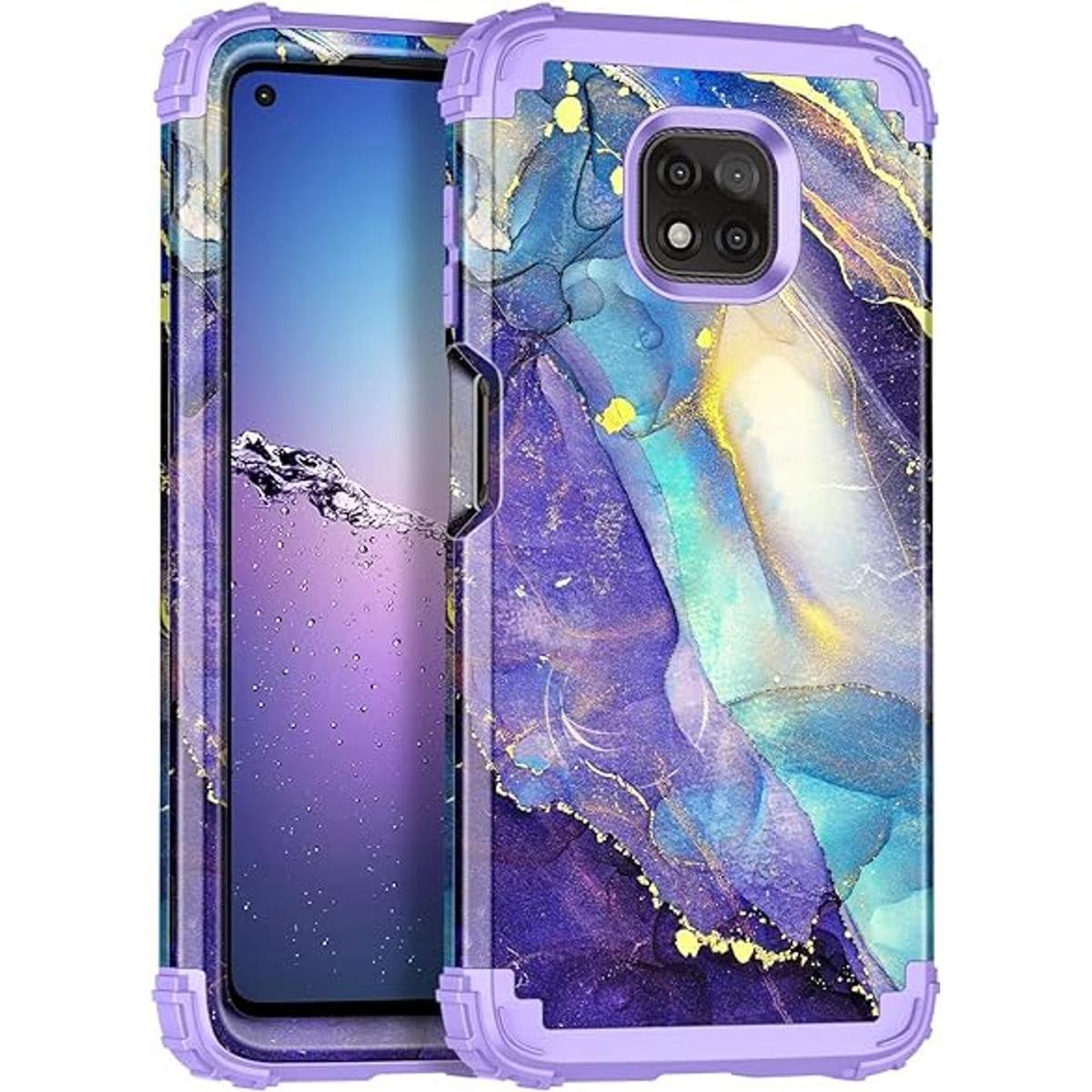 Rancase Compatible con Moto G Power 2021 tres capas de