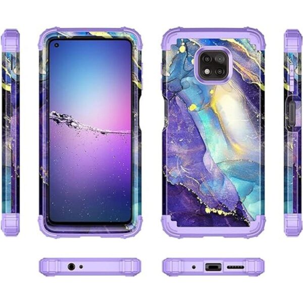 Rancase Compatible con Moto G Power 2021 tres capas de_2