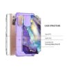 Rancase Funda compatible con Galaxy Note 20 tres capas de_3