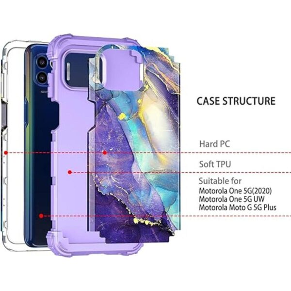 Rancase Funda para Motorola Moto One 5G 2020 funda para_3