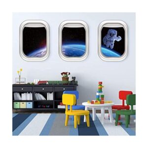 Rajahubri Calcomanías de pared para ventana de astronauta_1