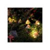 Raising Witt Cadena de luces solares de hongo de 20 luces_1