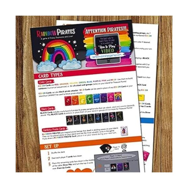 Rainbow Pirates Juego de cartas Nuevo Divertidos_3
