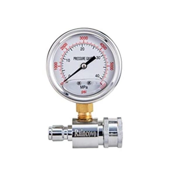 Raincovo Manómetro de lavado a presión 6000 PSI conexión_1