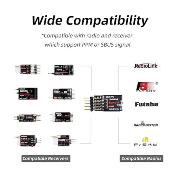 Radiolink BymeA Control de vuelo RC Estabilizador de avión_2