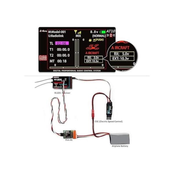 Radiolink PRM01 Módulo de monitor de batería de avión 1S6S_4